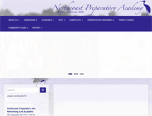 Tablet Screenshot of northcoastprep.org